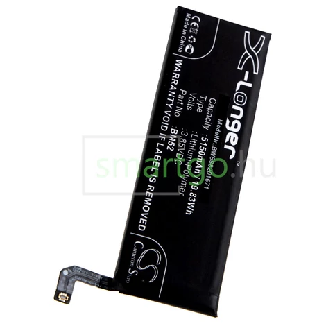 VHBW Telefon akkumulátor akku Xiaomi BM52 - 5150mAh, 3.85V, Li-polymer