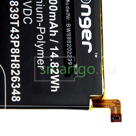 VHBW Telefon akkumulátor akku ZTE Li3839T43P8H826348 - 3900mAh, 3.8V, Li-polymer