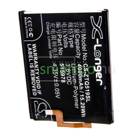 VHBW Telefon akkumulátor akku ZTE 515978, E169-515978 - 4000mAh, 3.8V, Li-polymer