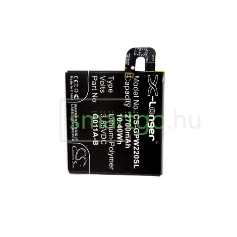 VHBW Telefon akkumulátor akku Google G011A - 2700mAh, 3.85V, Li-polymer