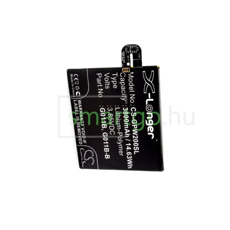 VHBW Telefon akkumulátor akku Google G011B, G011B-B - 3800mAh, 3.85V, Li-polymer