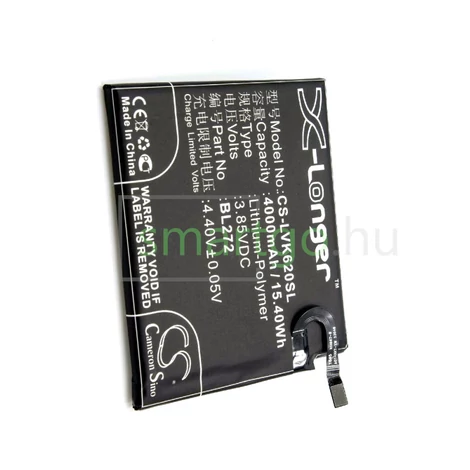 VHBW Telefon akkumulátor akku Lenovo BL272, SB18C10605 - 4000mAh, 3.85V, Li-polymer