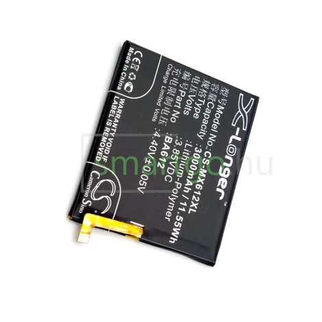 VHBW Telefon akkumulátor akku Meizu BA612 - 3000mAh, 3.85V, Li-polymer