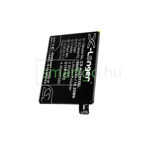 VHBW Telefon akkumulátor akku Asus C11-P1612, C11P1612 - 5000mAh, 3.85V, Li-polymer