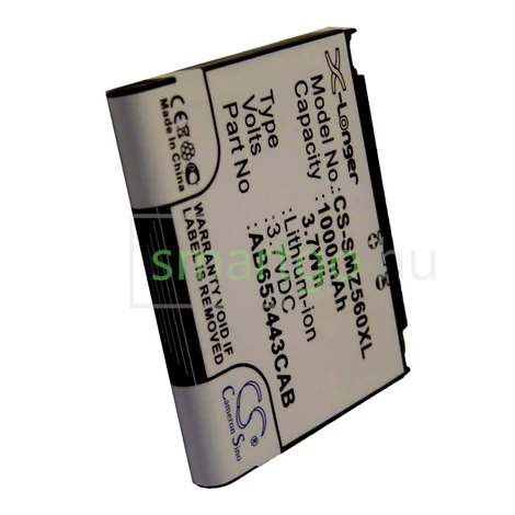 VHBW Telefon akkumulátor akku Samsung AB603443AA, AB603443AASTD - 1000mAh, 3.7V, Li-ion