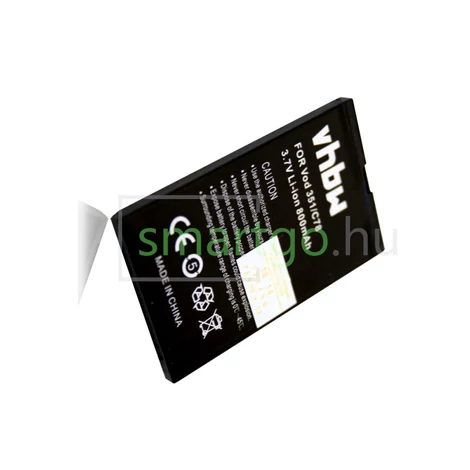 VHBW Telefon akkumulátor akku Li3707T42P3h553447, Li3708T42P3h553447 - 800mAh, 3.7V, Li-ion